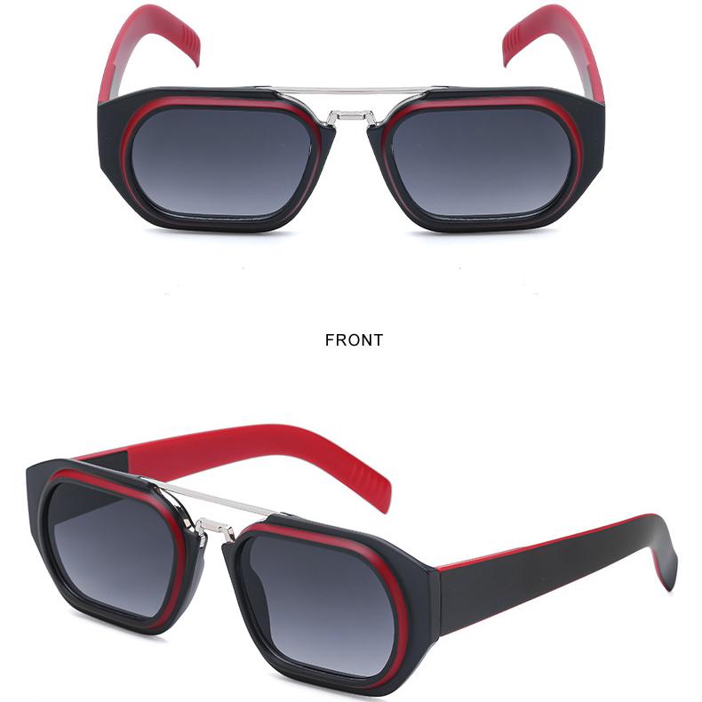 Женские солнцезащитные очки с защитой от солнца, защита от ультрафиолета, модные ретро-квадратные солнцезащитные очки с двойным лучом, мужские очки для вождения, уличной стрельбы