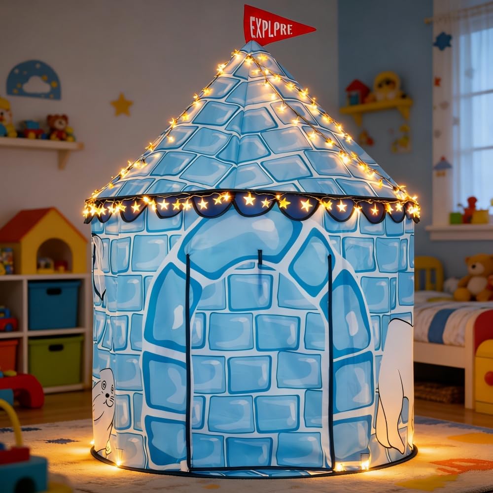 Палатка Benebomo Kids с игрушкой, секретом и сумкой для хранения, складная, со светом, игровой домик, pop-up детская палатка, палатка, для помещения/улицы, хранение, основание,