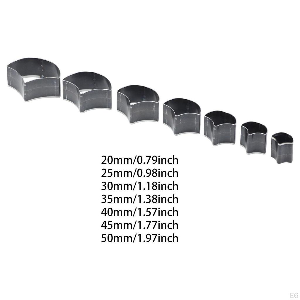 7 штук Кожаный вырубной штамп Разные размеры Шаблон Инструмент для рукоделия Геометрическая форма для DIY