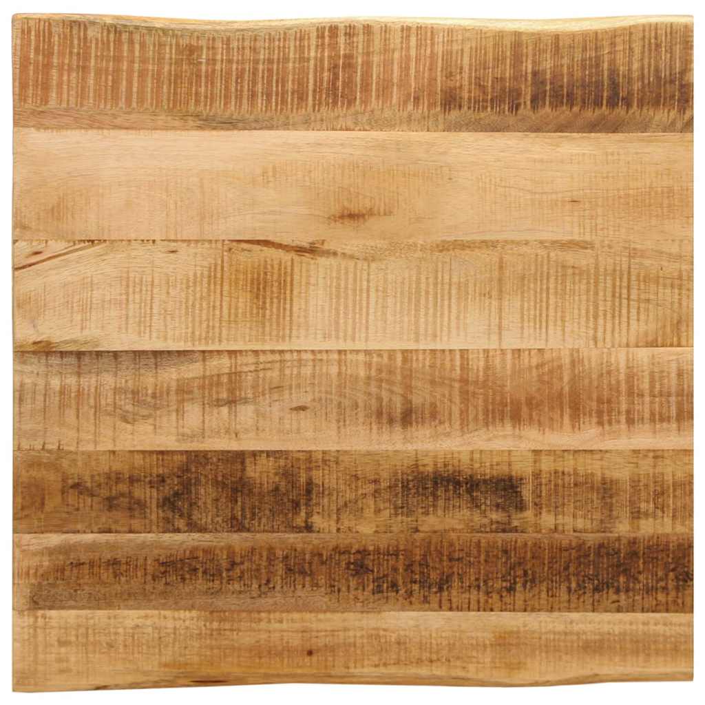 Live Edge Table Top 40 x 40 x 3.8 cm Rough Solid Mango Wood