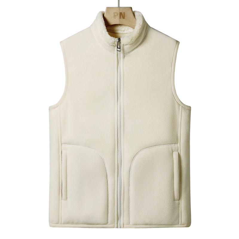 Vests Are The Same As Men and Women, Plus Velvet Warmth In Autumn and Winter, Inside and Outside, Inside Vest, Rocker and Velvet Sleeveless Jacket