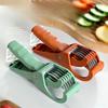 Multifunctional Fruit and Vegetable Slicer - Stainless Steel Blades, Manual Control, Cuts Perfect Slices of Fruits, Cucumbers and Ham