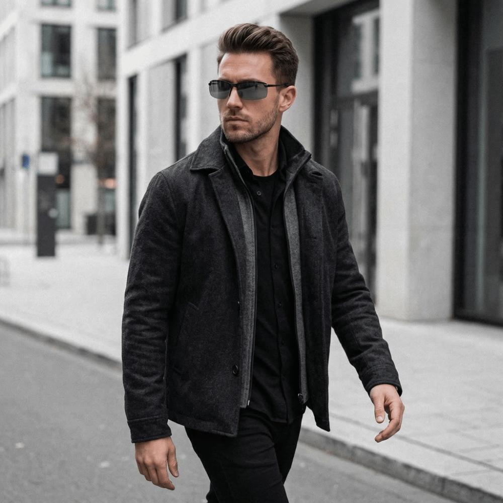 New Change Color Photochromic Sunglasses Day Night Vision Half Frame Dimming Glasses Alloy Metal Frame Eyewear Fishing