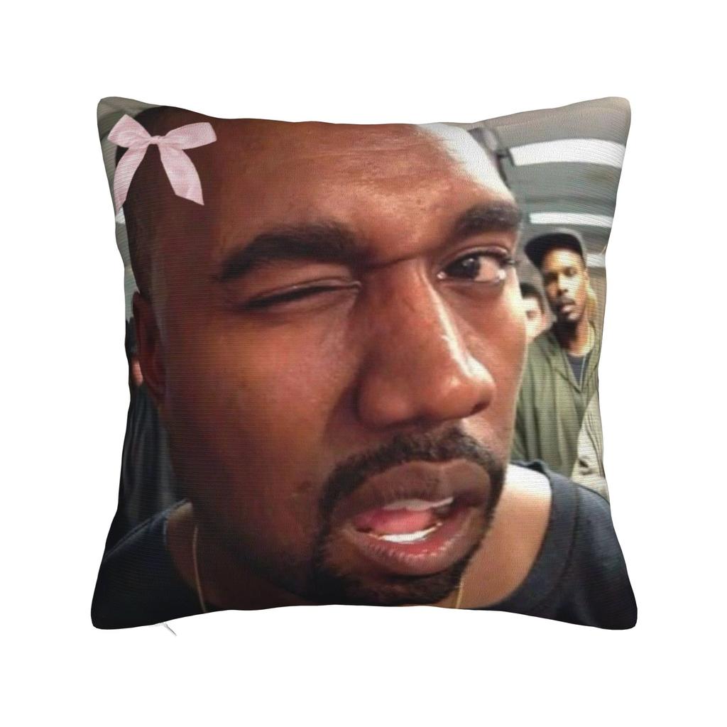 K-kanyes w-wests смешные мемные наволочки Чехол для подушки Подушки Новый стиль Декор дивана Молния Разные размеры