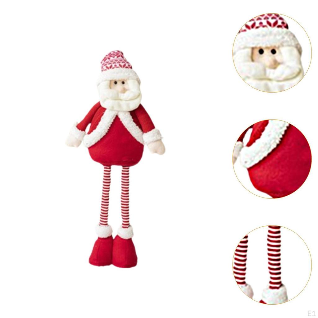 Рождественское украшение кукольный орнамент выдвижные ноги милый рождественский декор скульптура для офиса