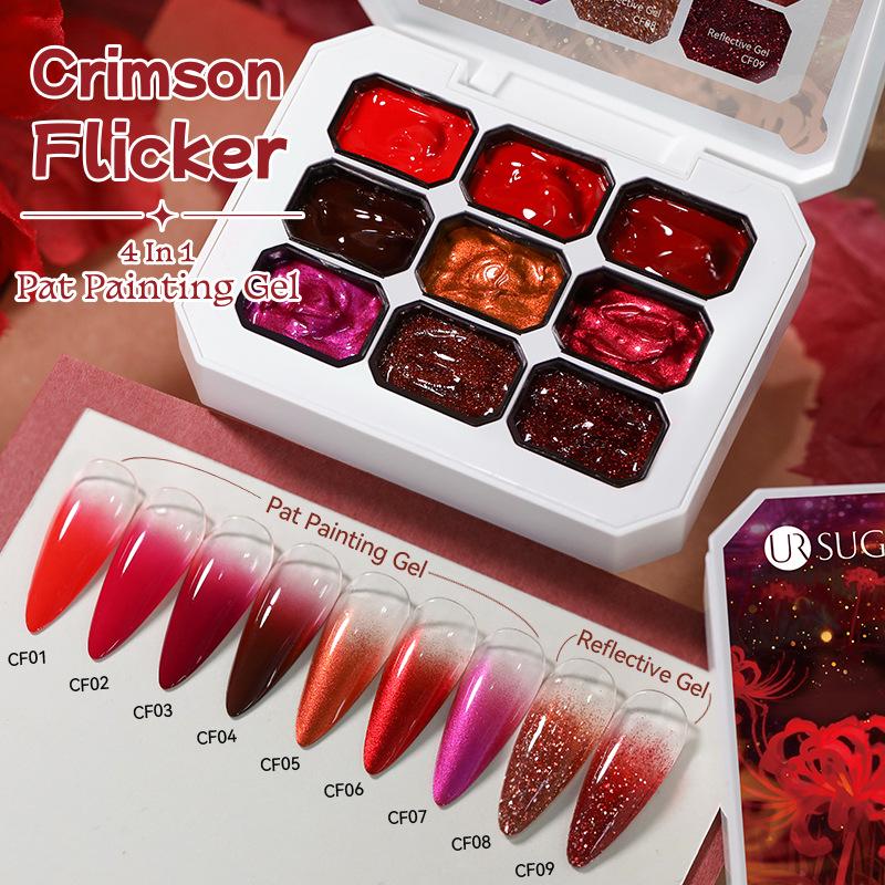 URSUGAR High-Saturation Gradient Gel Nail Art Palette