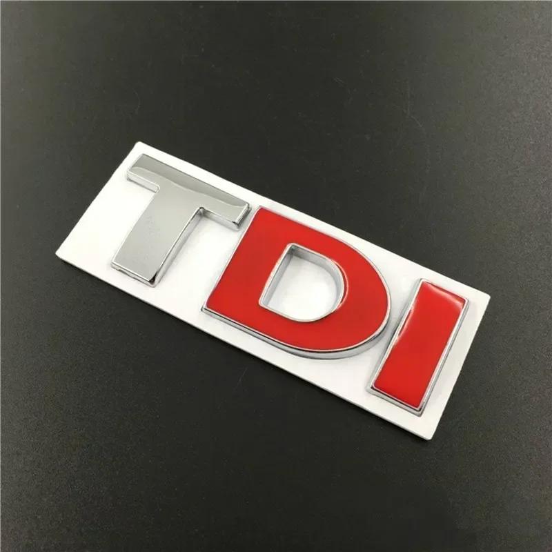 VEMZG1 3D Metal TDI Letters Emblem Badge Sticker Decals for VW Golf 4 5 6 7 JETTA PASSAT MK2 MK4 MK5 MK6 MK7