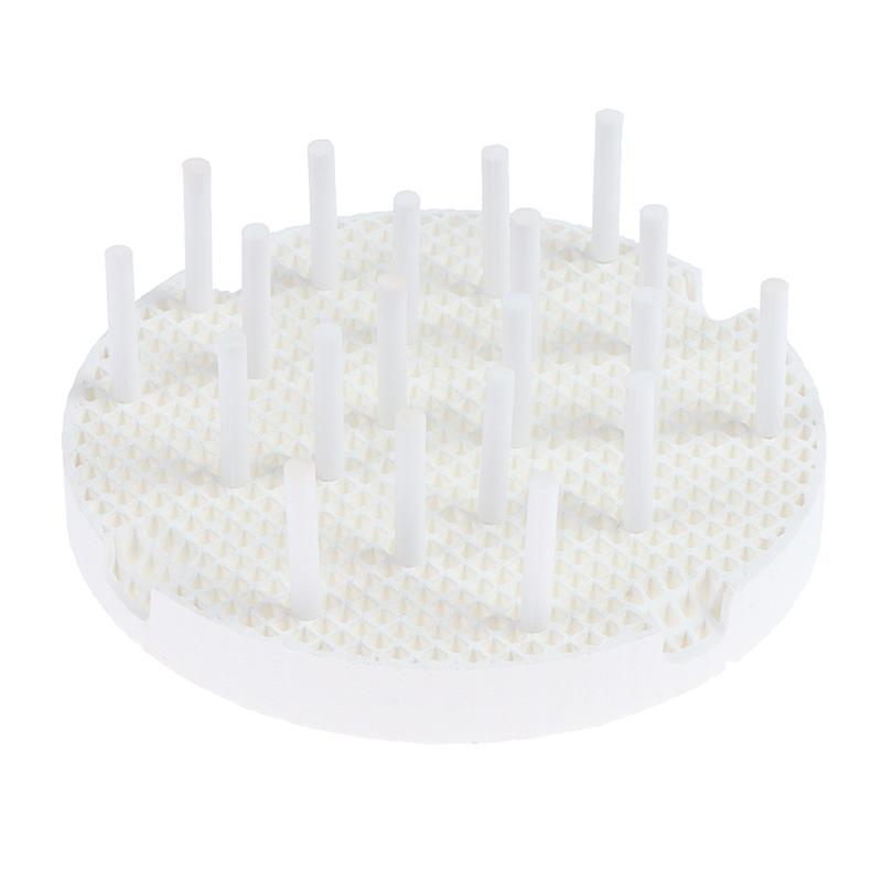 2 шт. стоматологических лабораторных сотовых лотка для обжига с 20 шт. циркониевых штифтов, круглая подставка для лотка