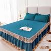 Комплект из 3 предметов, весна и лето, новая матовая юбка-кровать, покрывало Simmons, защитное покрывало для кровати, комплект простыней, комплект королевских размеров, комплект простыней