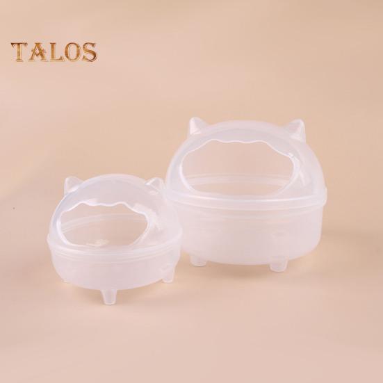 Ванная комната для хомяка Прозрачная ванна для хомяка Песчаная ванна для хомяка Контейнер для маленьких животных Песочница для пылезащитной ванны Кровать для хомяка Аксессуары для клетки