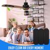 Ceiling Fan Filters For Blades,Ceiling Fan Cleaner Activated Carbon Filters For Fan,Easy-Stick Ceiling Fan Gas Filters Remove Ordor
