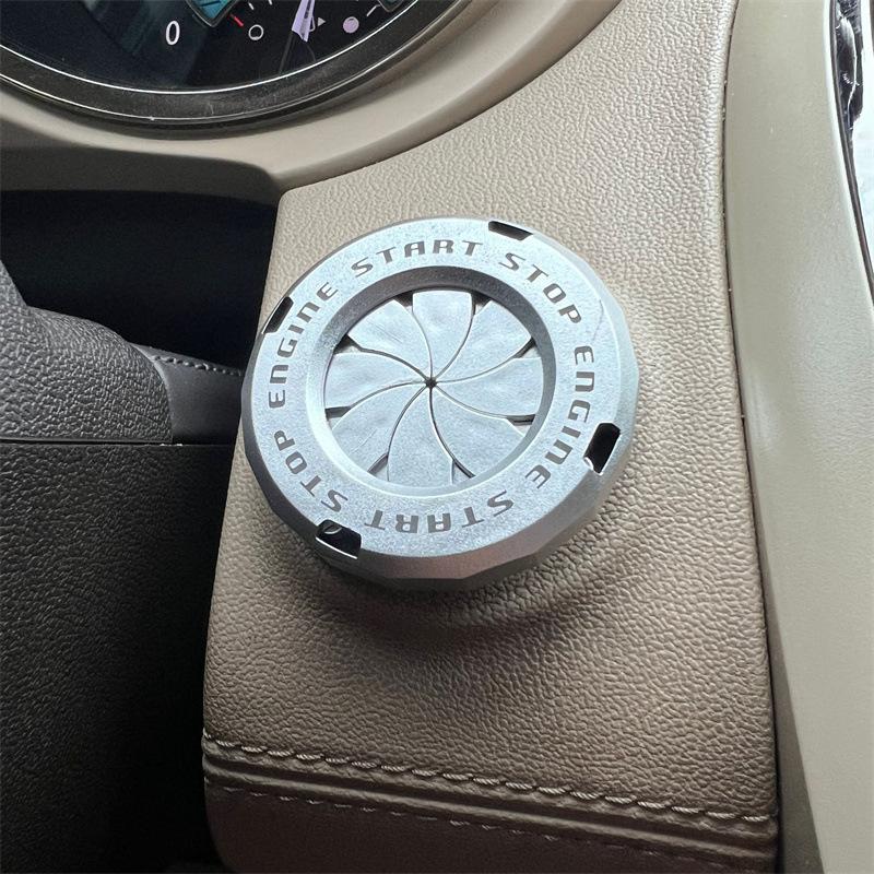 Декоративная накладка на устройство зажигания мотоцикла, наклейка в салон автомобиля, декоративная вращающаяся кнопка Push To Start, крышка для замка мотоцикла