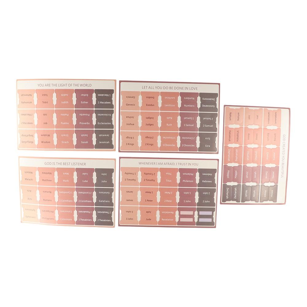 5 Sheet Bible Sticker Writable Bible Label Book Accessories Bible Index  Bookmark