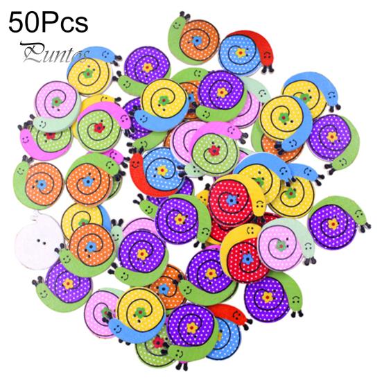 50 шт. деревянные пуговицы в виде птицы, бабочки, совы, улитки и сердца для шитья своими руками, скрапбукинга