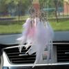 Mini Car Feather Interior Pendant Car Interior Rearview Mirror Accessories Girls Decoration Home Wall Pendant