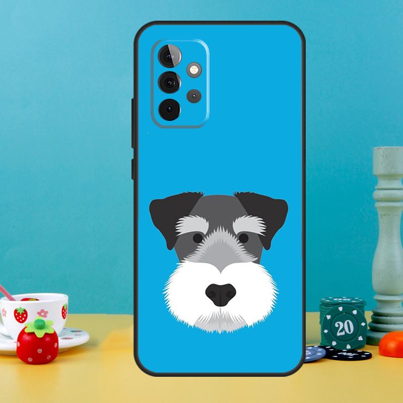 Miniature Schnauzer dog art Case For Samsung Galaxy A05 A36 A56 A26 A16 A53 A33 A13 A12 A32 A52 A55 A35 A15 A54 A34 A14