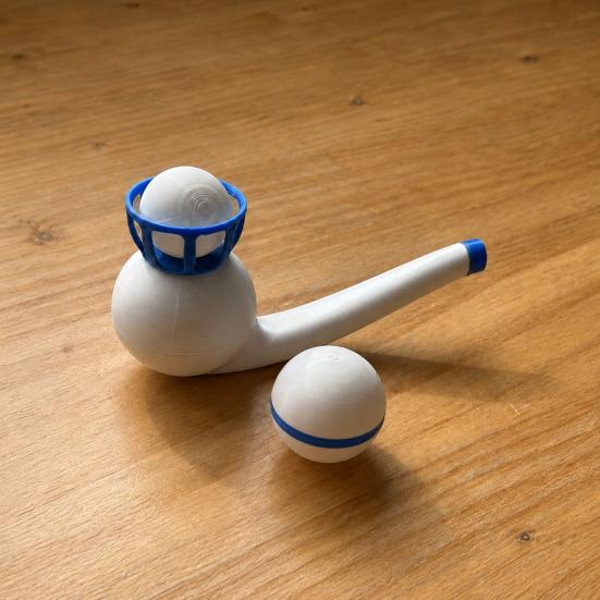 Игрушка-воздуходувка с плавающим шариком, 3D-печатная игра на основе закона Бернулли, Тренировка контроля дыхания для детей, Обучающая активность STEM