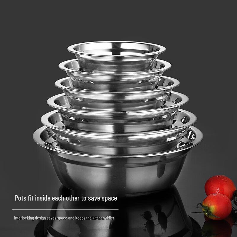304 Stainless Steel Multipurpose Mixing Bowl