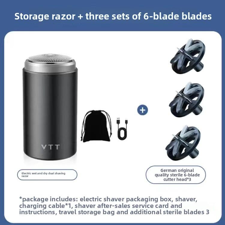 Full Body Washing Razor Electric USB Charging Type Convenient Wet and Dry 3D Floating Three-knife Head Razor Strong Battery Life