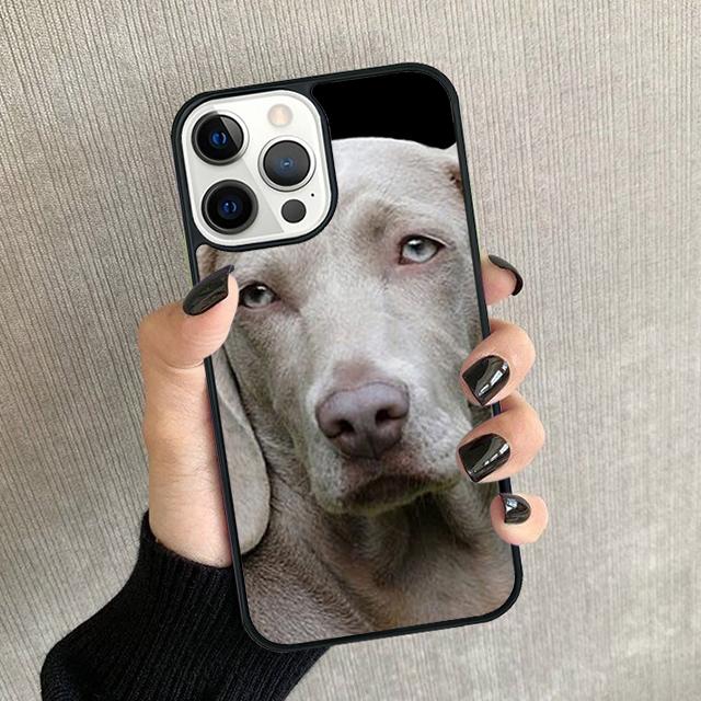 Weimaraner Dog Phone Case For iPhone 17 Air 16 15 14 plus 12 13 Pro max Soft Bumper Shell Cover coque