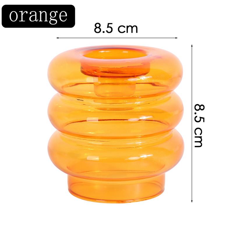 Стеклянный подсвечник 2 в 1, вазы для украшения комнаты, аксессуары, подсвечник, обеденный стол, домашний декор, европейское свадебное украшение