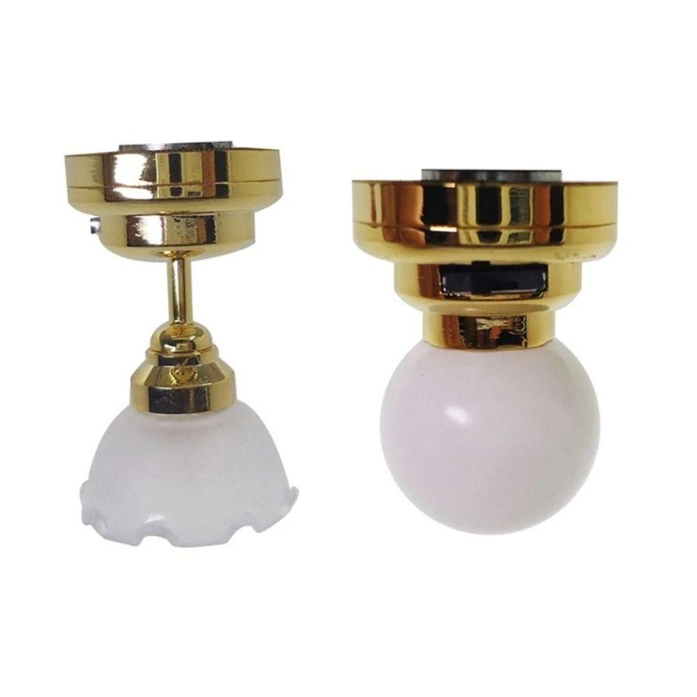 Multifunctional Dollhouse Accs 1:12 Scale Ceiling Lamp 2025 Ceiling Light