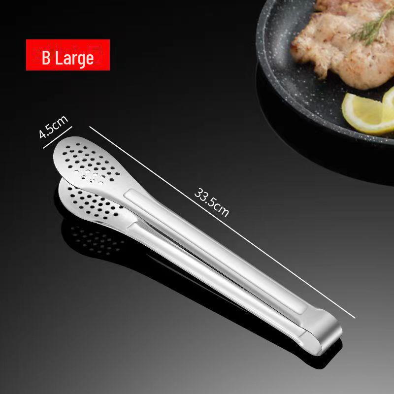 Щипцы для еды из нержавеющей стали, предотвращающие ожоги, для барбекю или хлеба