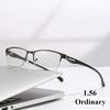 Fashion Photochromic Prescription Glasses Anti-blue Light Customized Glasses Men Half Frame Business Presbyopia Glasses