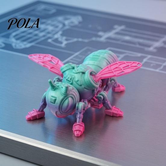 Высокоточная игрушка-пчела, 3D-печатная киберпанк-фигурка, подвижные суставы, механическое украшение-шмель, шарнирная коллекционная игрушка-антистресс «Оса», Стресс