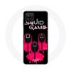 Samsung Galaxy A12 Case Squid Game Masks Square Triangle and Circle