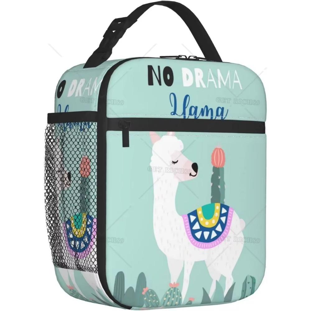 Сумка-холодильник из ламы и альпаки для обеда для детей, мальчиков и девочек, многоразовые сумки-холодильники для школьных занятий