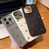 iPhone 16 15 14 13 12 11 Pro Max Funda silicona con patrón de cereza de para Funda For iPhone XS Max XR 16 15 Plus