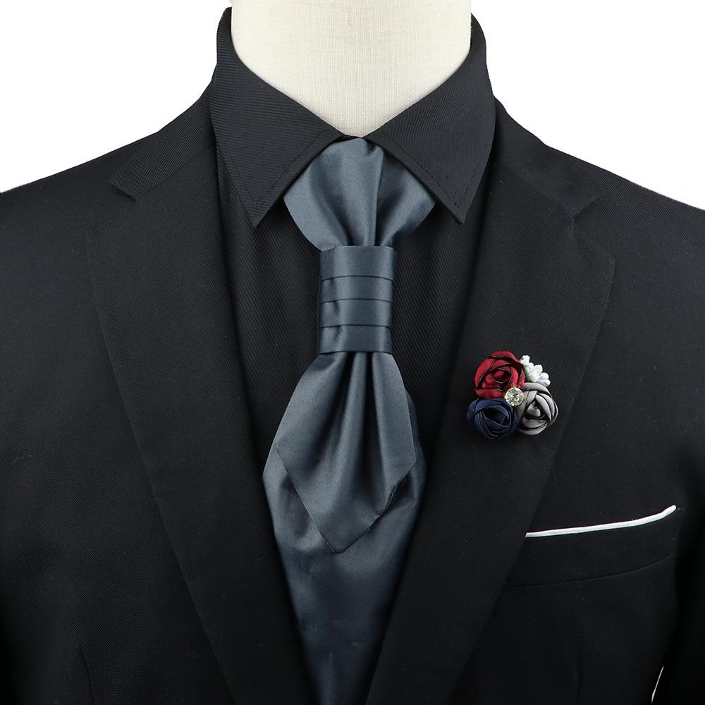 Gravatas Floral Neck Ties Ascots Wedding Necktie Gentleman Casual Groom Neck Wear  Party