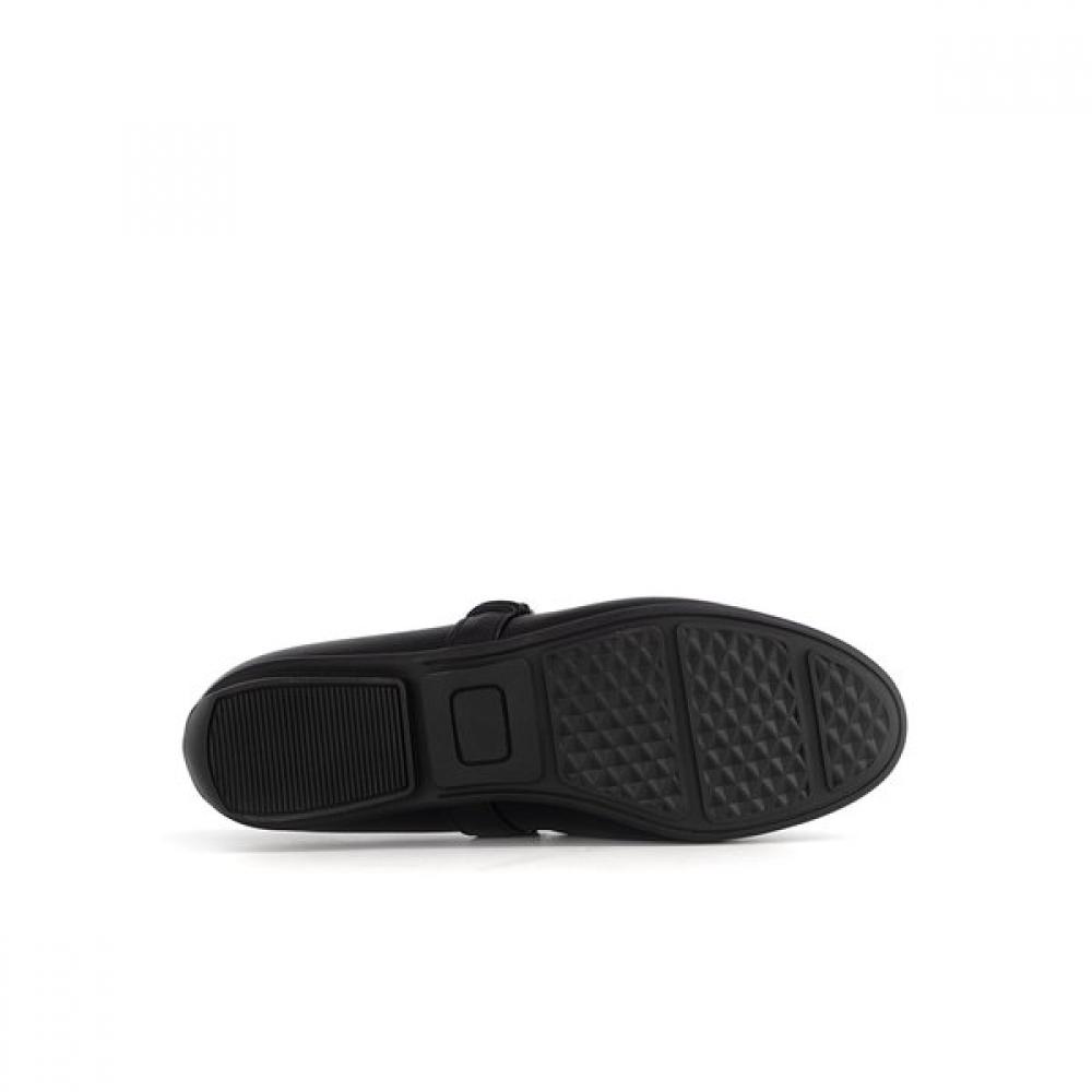 Vainer Black Women S Comfort Mary Jane Flat A368e