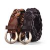 Vintage Cowhide Braided Belt for Women Simple Fashion Pin Buckle Jeans Accessories New Student Versatile Belt