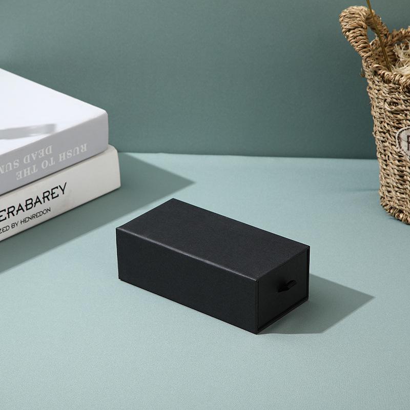 Drawer Jewelry Case Compact Ring Velvet Box Bracelet Holder Paper Material Necklace Storage Box For Jewelry Organization Travel