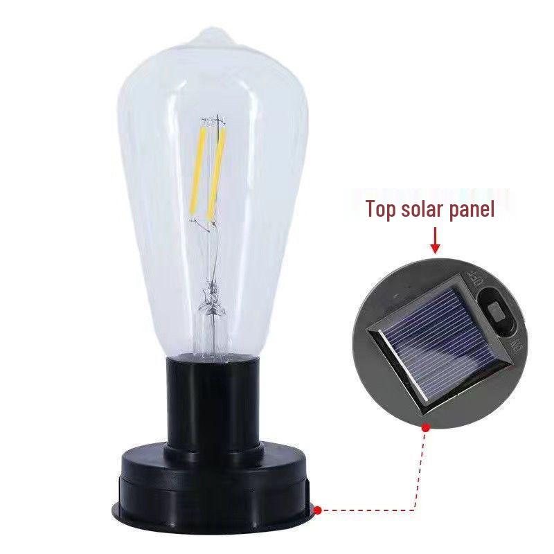 Outdoor Waterproof Retro Wrought Iron Solar Hanging Light for Garden and Camping