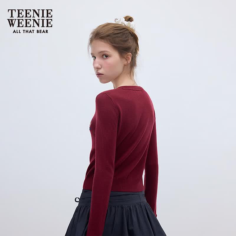 Teenie Weenie Вязаный кардиган с мишкой
