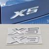 NEW 3D ABS Car Styling Logo X3 X5 Rear Trunk Badge Sticker Emblem Decals For BMW X3 X5 Auto Tail Accessories MA6