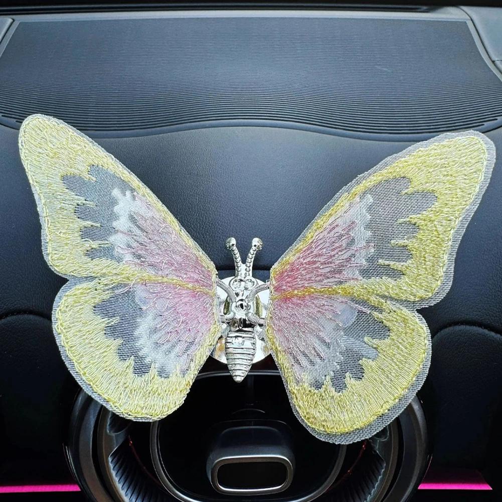 Освежитель воздуха для автомобиля Клипса для розетки кондиционера Диффузор духов для автомобиля Автомобильный стиль Натуральный ароматизатор Бабочка Автоаксессуары