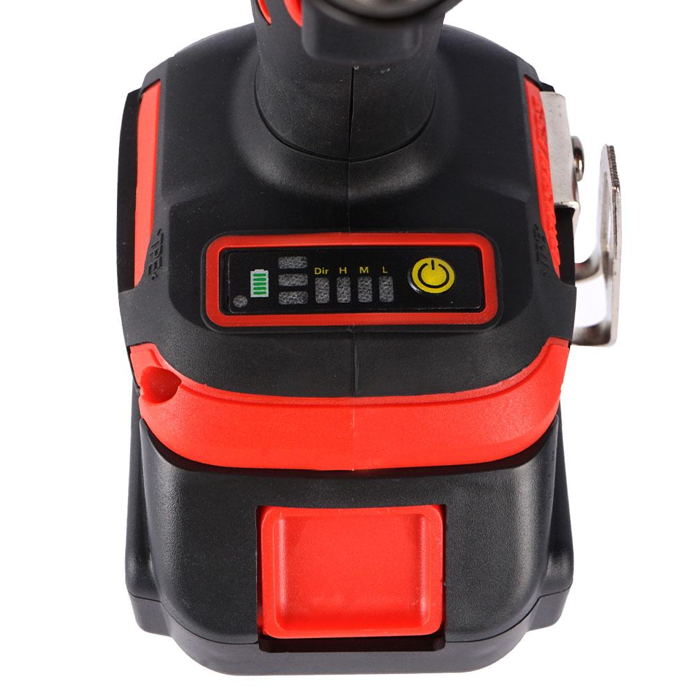 ONEVAN 588N.M Torque Brushless Electric Screwdriver 5 Speed  Cordless Impact Drill With 3 LED Light Battery For Makita 18V Tool