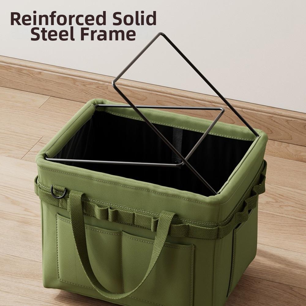 Oxford Fabric Foldable Tool Bag Thickened Hardware Carry Pouch Tool Storage Organizer for Home Use