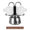 Stainless Steel Dual-Serve Moka Pot Set