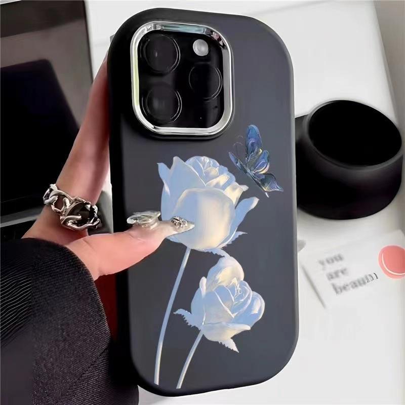 Бабочка Подходит для Apple 15pro Европа и Америка 16promax Чехол для мобильного телефона Iphone14 Креативный 13mini12