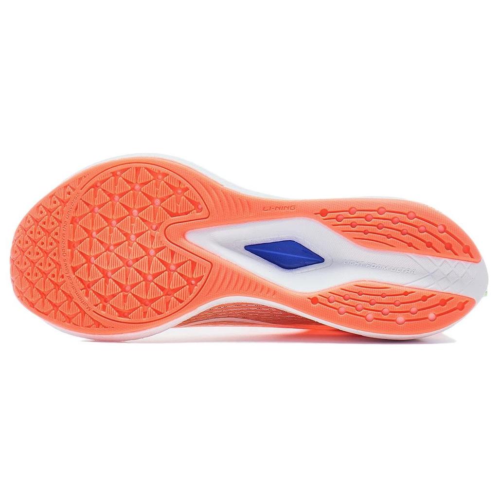 Кроссовки женские Li Ning Red Rabbit 6 Pro, флуоресцентные, дынно-оранжевые ARMT044-6