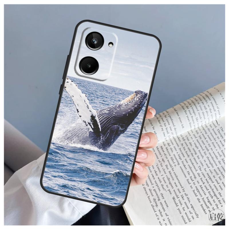 Blue Whale For Realme C61 C63 C71 C55 C67 C51 C75 C65 C53 C35 11 12 13 14 Pro Plus GT6 GT7 15 Pro Case