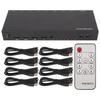 USB KVM Switch 8 Ports 4K 30Hz 3D 1080P DDC Function Remote Control HD KVM Switcher for Keyboard