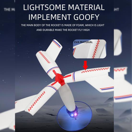 Автоматическая посадка Детская игрушка-ракета с базой Вертолетные пропеллеры Веселая Перезаряжаемая Развивающая