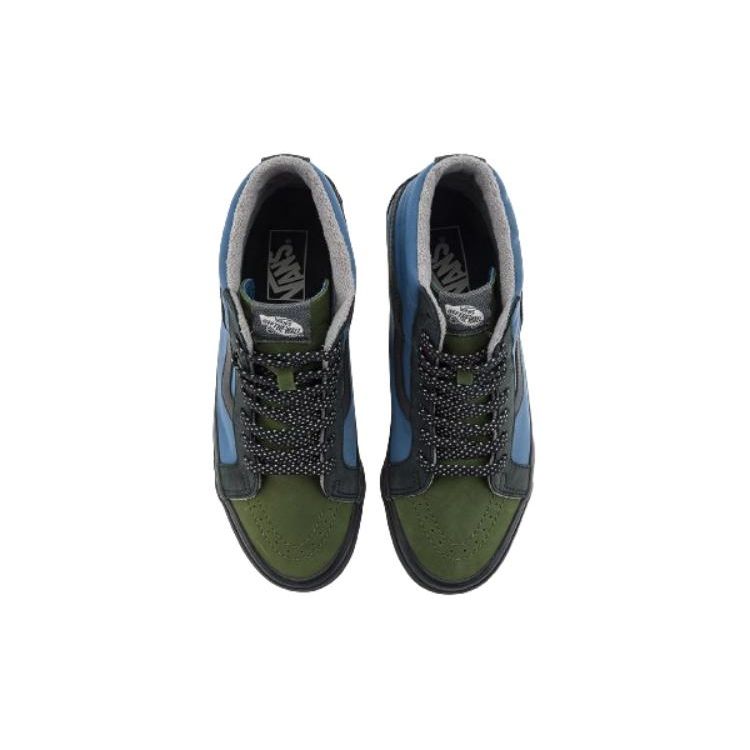 Vans Sk8 Удобные Простые Высокие Кеды для Скейтбординга Унисекс Кроссовки Черные Синие VN0A5KXVBLK