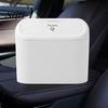 Door Edge Hanging Trash Can Car with Press-to-Open Lid High-Strength Hook Easy Installation Small Storage Function Odor-free Accessories for